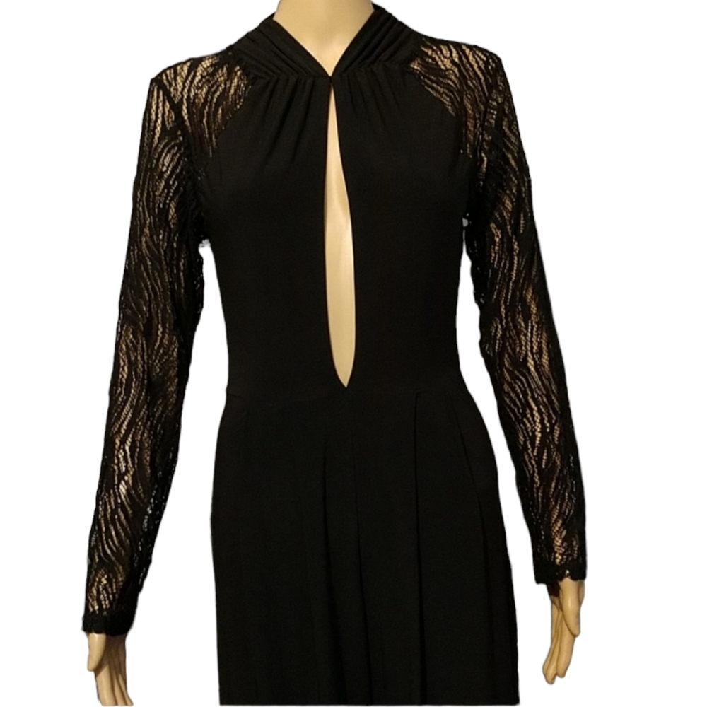 Sexy Black Lacey Jumpsuit  sz S